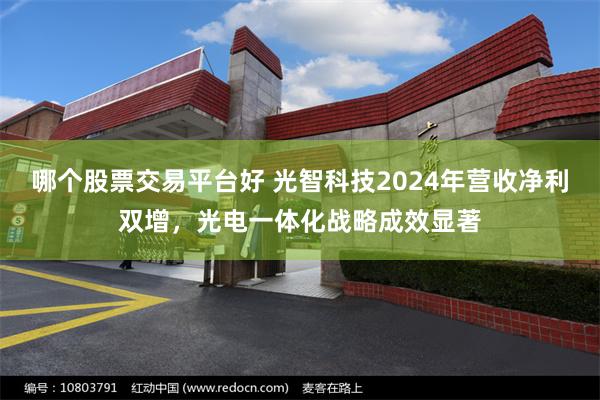 哪个股票交易平台好 光智科技2024年营收净利双增，光电一体化战略成效显著