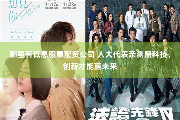 哪里有低息股票配资公司 人大代表亲测黑科技，创新才能赢未来