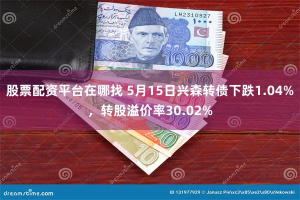 股票配资平台在哪找 5月15日兴森转债下跌1.04%，转股溢价率30.02%