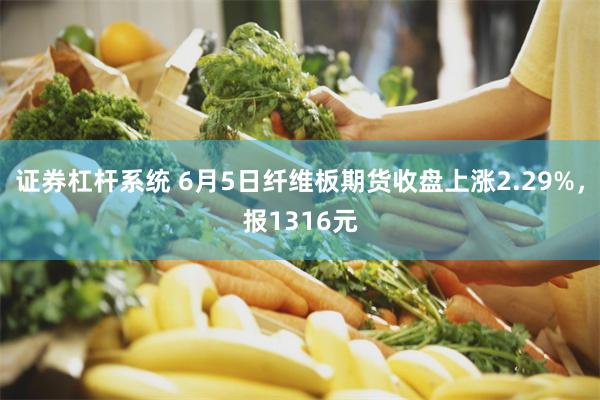 证券杠杆系统 6月5日纤维板期货收盘上涨2.29%，报1316元
