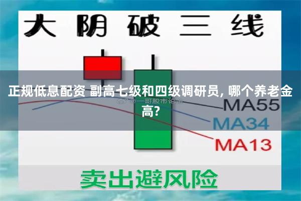 正规低息配资 副高七级和四级调研员, 哪个养老金高?