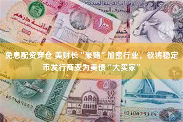 免息配资穿仓 美财长“豪赌”加密行业，欲将稳定币发行商变为美债“大买家”